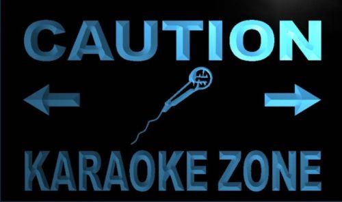 Caution Karaoke Zone Neon Light Sign